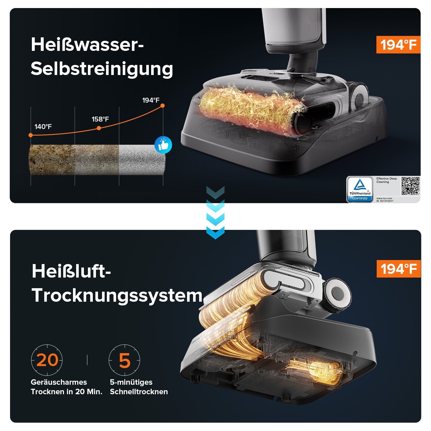 Roborock F25 ACE & F25 ALT Nass-Trockenstaubsauger