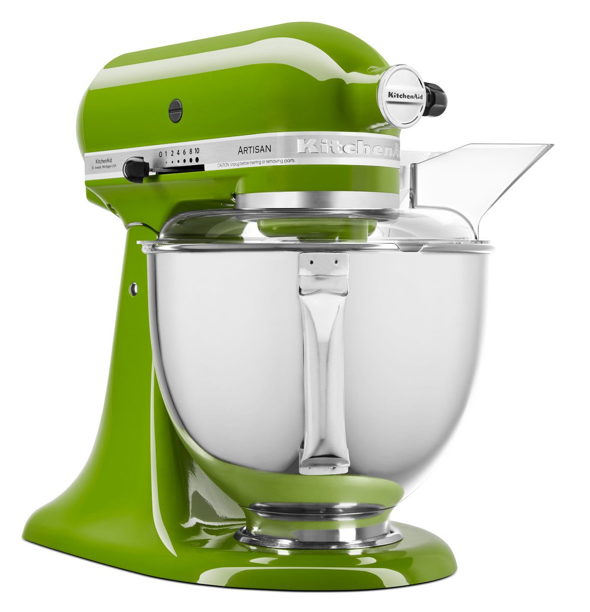KitchenAid 4,8 L 5KSM175 Artisan Küchenmaschine Steellover mit Edelstahl-Werkzeugen