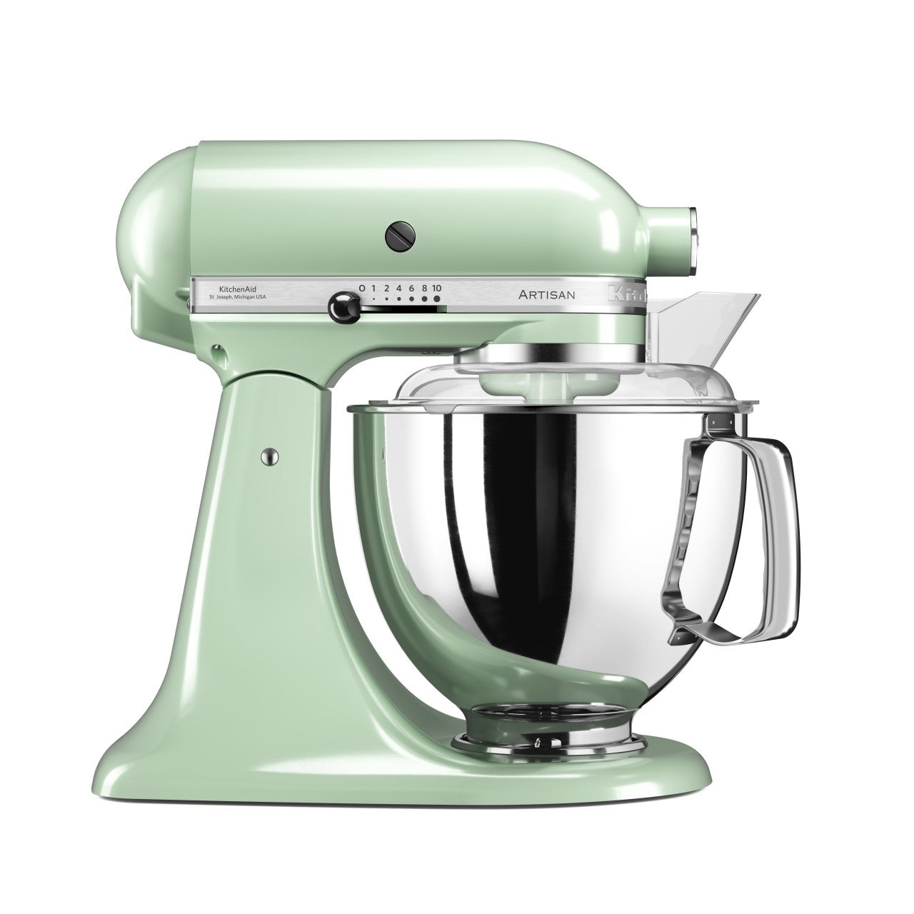 KitchenAid 4,8 L 5KSM175 Artisan Küchenmaschine Allrounderset mit Gemüseschneider+Fleischwolf+Spritzge