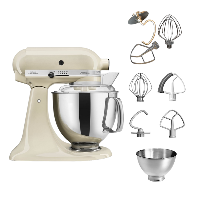 KitchenAid 4,8 L 5KSM175 Artisan Küchenmaschine Tschimmlover mit Tschimmhook Rührelementen