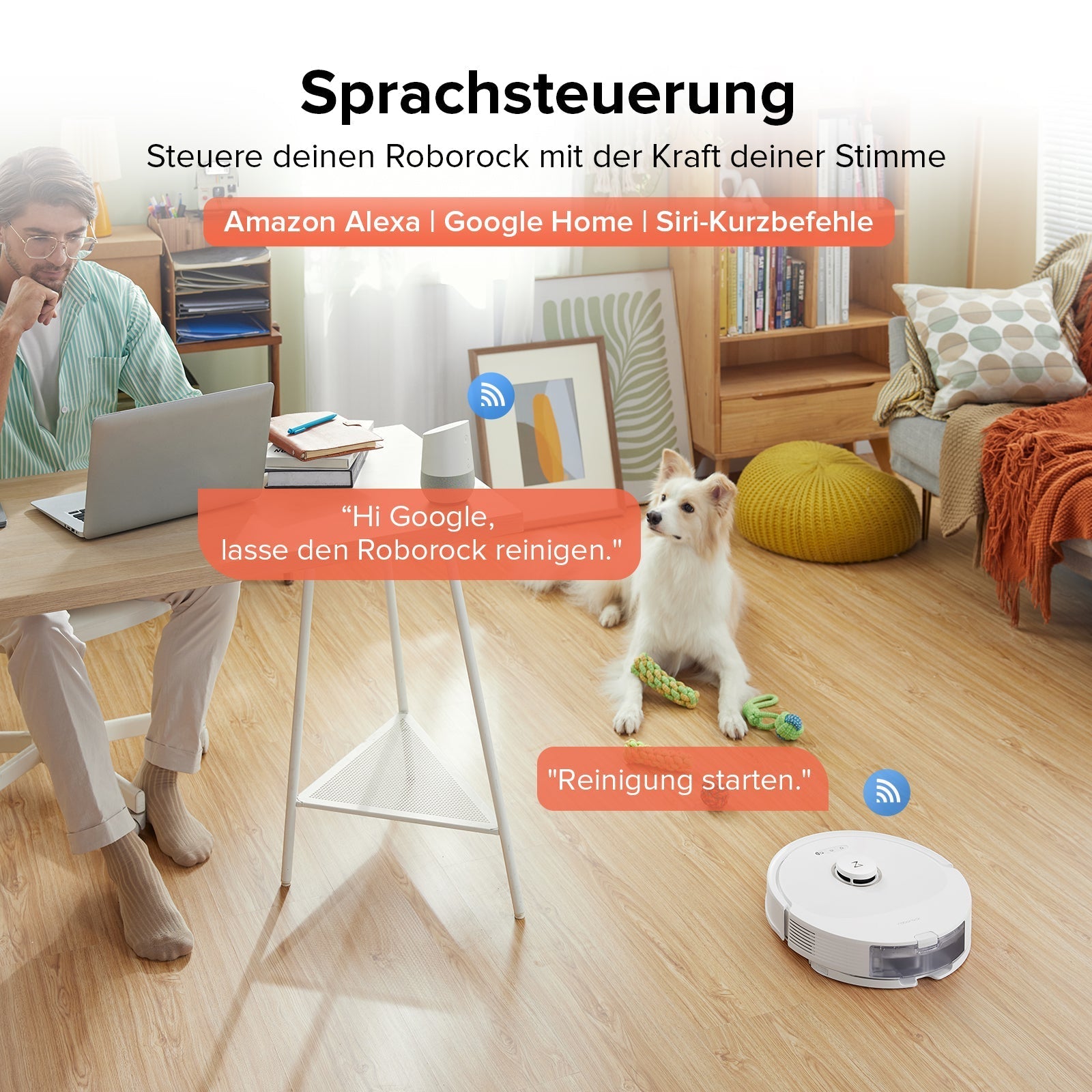 Roborock Q8 Max+ Saug- und Wischroboter mit Auto-Entleerungsstation