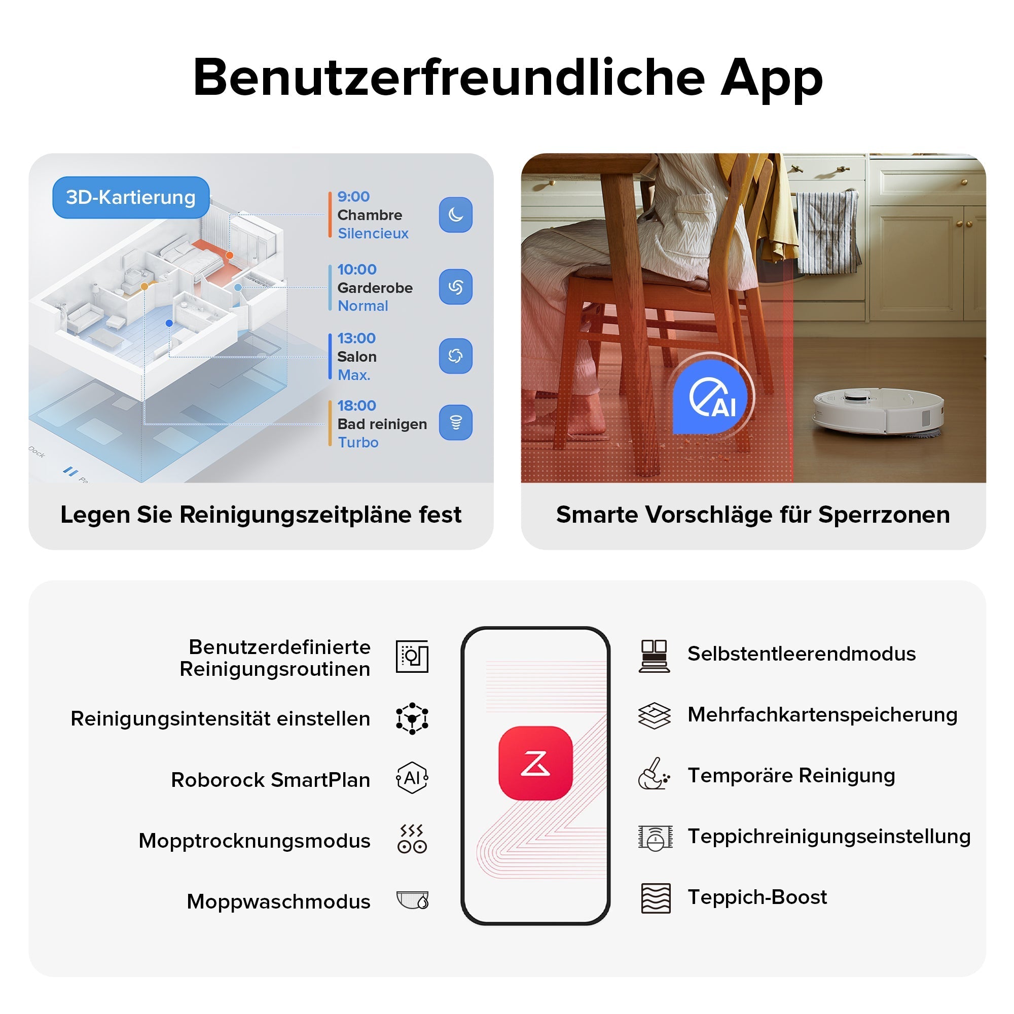 Roborock Qrevo S Saugroboter mit Multifunktions-Dockingstation