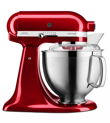 KitchenAid 4,8 L 5KSM185 Artisan Küchenmaschine Cookielover Artisan Fleischwolf+Spritzgebäck+Flexirührer