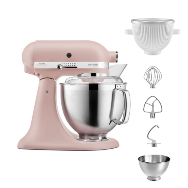 KitchenAid 4,8 L 5KSM185 Artisan Küchenmaschine Icelover Eiszubereiter 5KSMICM