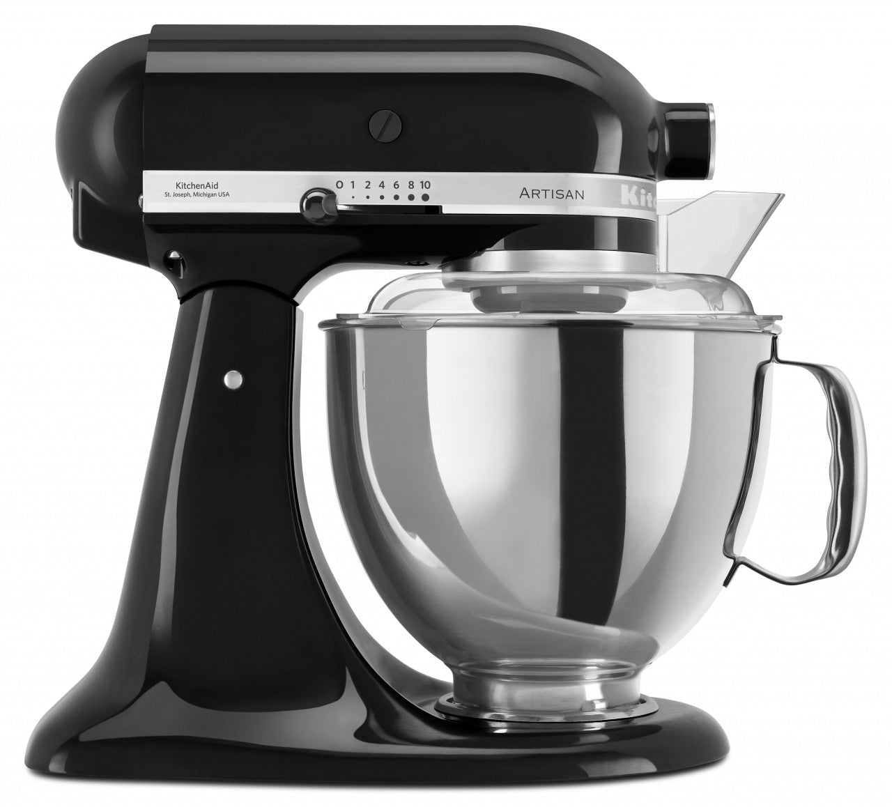 KitchenAid 4,8 L 5KSM175 Artisan Küchenmaschine Allrounderset mit Gemüseschneider+Fleischwolf+Spritzge