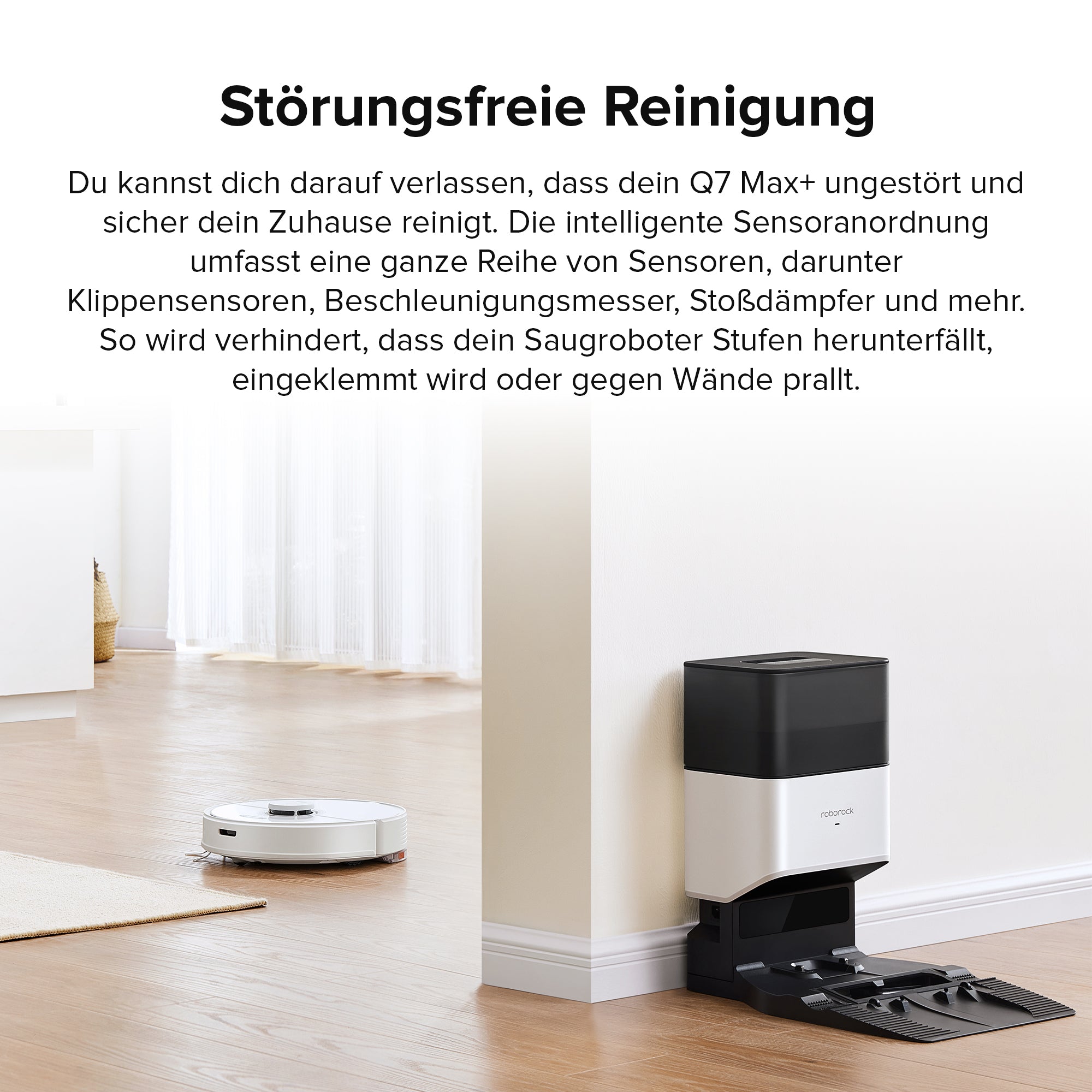 Roborock Q7 Max+ Saug- und Wischroboter mit Auto-Entleerungsstation