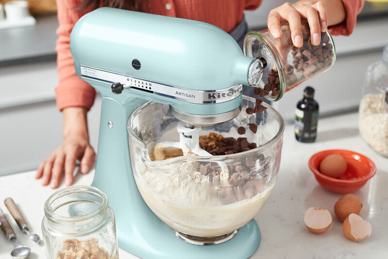 KitchenAid 4,8 L 5KSM175 Artisan Küchenmaschine Meatlover mit Ganzmetall- Fleischwolf