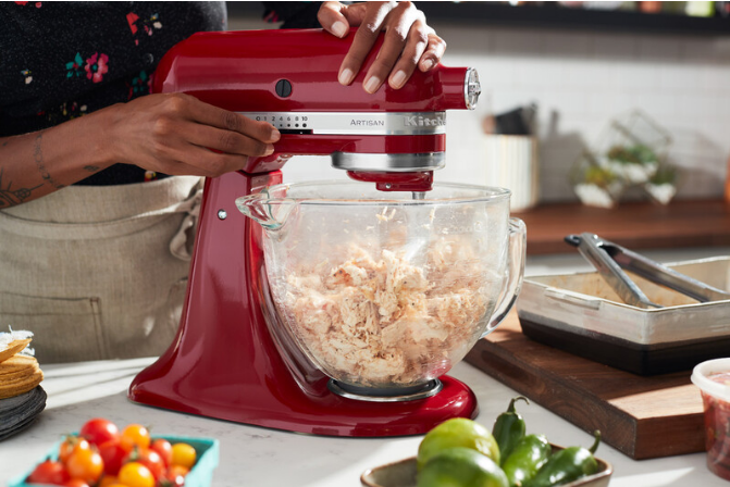 KitchenAid 4,8 L 5KSM185 Artisan Küchenmaschine Pastalover 3er Nudelwalzenset