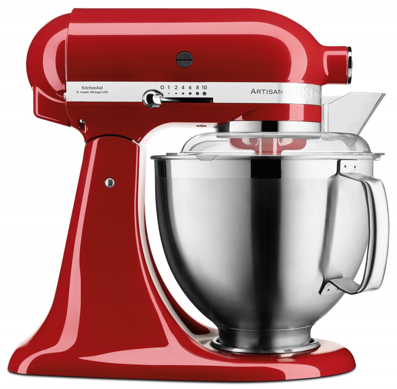 KitchenAid 4,8 L 5KSM185 Artisan Küchenmaschine Allrounderset Fleischwolf+Spritzgebäck+Gemüseschneider
