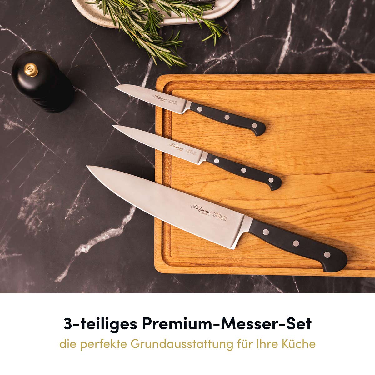 Messer Basisausstattung, 3-teilig I Made in Solingen